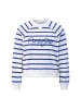 Rich & Royal Striped Sweaty with Application in Royal Blue