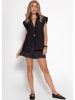 SASSYCLASSY Oversize Weste in Schwarz