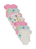Minoti 7er. Set: Kurzarmbody 24babypack7 in mauve