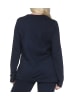 NORMANN Schlafanzug langarm Oberteil Pyjama Shirt Top in marine