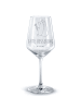 Mr. & Mrs. Panda Glas Rotwein Igel Blumen mit Spruch in Transparent