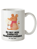 Mr. & Mrs. Panda Kaffeetasse Maus Weihnachten mit Spruch in Weiß