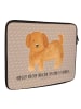 Mr. & Mrs. Panda Laptop Tasche Hund Flauschig mit Spruch in Hundeglück