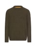 Camel Active Strickpullover aus Merinowollgemisch in Olivgrün