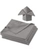 REDBEST Baumwolle Serviette 6er-Pack Seattle in grau