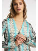 IZIA Kleid Mit Reptilprint in Blau Mehrfarbig
