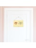 Mr. & Mrs. Panda Türschild Spinne Agathe Sandwich mit Spruch in Gelb Pastell