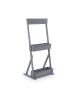 relaxdays Vertikalbeet in Grau - (B)60 x (H)140 x (T)50 cm