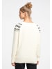 VIRITA Women Strick Pullover in Wollweiss