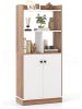 COSTWAY Bücherregal 3-stöckig 60x30x140cm in Beige