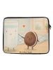 Mr. & Mrs. Panda Notebook Tasche Milch Keks Design ohne Spruch in Weiß