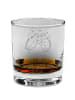 Mr. & Mrs. Panda Whiskey Glas Schildkröten Paar mit Spruch in Transparent