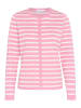 SAINT TROPEZ Strickjacke MilaSZ Gerade Passform in Sea Pink Mel/Ice Stripe