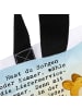 Mr. & Mrs. Panda Tote Bag Fuchs Lieferung Pommes Design mit Spruch in Weiß