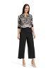 Betty Barclay Longbluse mit Stehkragen in Schwarz/Beige