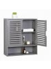 relaxdays Hängeschrank in Grau - (B)59 x (H)66 x (T)21 cm