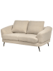 Beliani 2-Sitzer Sofa KJAER in Beige/Schwarz - (W) 155 x (H) 100 x (L) 100 cm