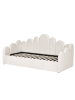 Beliani 2-tlg Bettgestell POLIGNAC in Beige