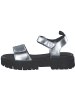Tamaris Plateau-Pantoletten in Silver