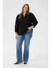 KAFFE curve Bluse langarm KCloulou Regular fit in Black Deep