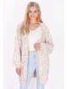 IZIA Damen Cardigan in Weiss Mehrfarbig