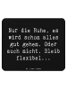 Mr. & Mrs. Panda Mouse Pad Spruch Gelassenheit in Krisen mit Spruch in Schwarz