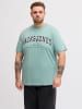 JACK & JONES PLUS T-shirt in Mineral Blue