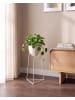 Beliani Indoor Blumentopf LIPARIS in Weiß - (W) 30 x (H) 58 x (L) 28 cm