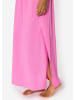 SASSYCLASSY Maxi Musselin Rock mit Schlitz in Pink