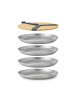 Black+Blum Teller Set aus Edelstahl, 4 Stk.