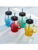 relaxdays 4 x Trinkgläser "Totenkopf" in Bunt - 500 ml