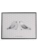 Mr. & Mrs. Panda Tischpad Turteltauben Liebe ohne Spruch in Grau Pastell