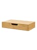 en.casa Wandregal Bokn mit Schublade in Beige (L)40cm (B)24cm (H)8cm