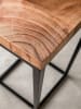 KADIMA DESIGN Beistelltisch | Akazie/Metall, 30x97x30cm, Industrial