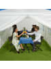 relaxdays 6 x Pavillon-Seitenteile in Weiß - (B)3 m x (H)2 m