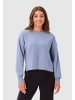 Les Lunes Oversized-Strickshirt Nola in Steel Blue melange
