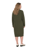 Ulla Popken Midikleid in dunkel khaki