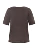 More & More softes Halbarmshirt, Knot-Detail in brown