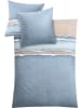 Kleine Wolke Mako-Satin Bettwäsche in eisblau-taupe