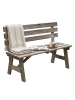 relaxdays Gartenbank in Braun - (B)110 x (H)35 x (T)38 cm