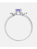 Diamant L'éternel Ring aus 375 Weißgold mit Diamant mit Tansanit Herz-Design