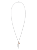 Elli Halskette 925 Rosegold Boho, Feder, Bi Color_Tri Color, Sterne, Stern in Silber