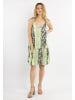 IZIA Damen Minikleid Mit Schlangenprint in Grün Mehrfarbig