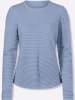 Sieh an! Langarm-Pullover in bleu