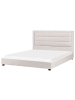 Beliani Wasserbett ROUEN in Beige/Schwarz - (W) 188 x (H) 112 x (L) 214 cm