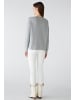 Oui Pullover KEIKO 100% Bio-Baumwolle in light grey