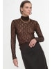 Rich & Royal Spitzenshirt in schoko