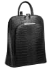 Cluty Rucksack echt Leder in schwarz