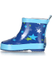 Playshoes Kinder Gummistiefel "Gummistiefel Halbschaft Sterne" in Blau