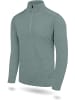 Normani Outdoor Sports Herren Merino Langarm mit 1/4 Zipper Canberra in Blau